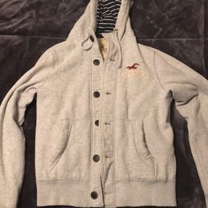 Hollister Button Up Hoodie